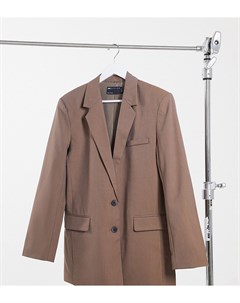 Свободный пиджак цвета мокко в винтажном стиле ASOS DESIGN Tall Asos tall