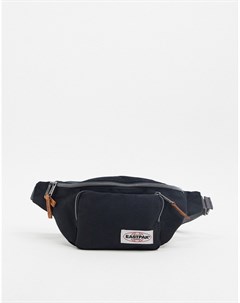 Черная сумка кошелек с накладным карманом Eastpak