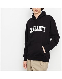 Толстовка с капюшоном Hooded University Sweatshirt Black White 2022 Carhartt wip