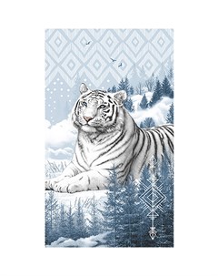 Вафельное полотенце Бенгальский тигр В ассортименте р 80х150 Традиция