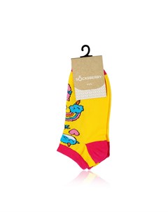 Детские носки KS 0011 укороченные Радуга на желтом р 22 Socksberry