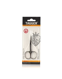 Ножницы для кутикулы с загнутыми кончиками Серебро Tagger