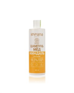 Укрепляющий шампунь для волос Daily мед и миндаль 400мл Levrana