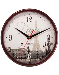 Часы настенные 91931927 рисунок коричневый Troyka