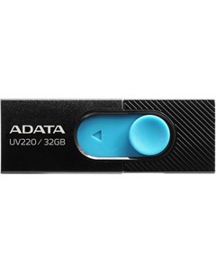 Флешка 32Gb UV220 USB 2 0 черный голубой Adata