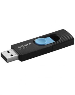 Флешка 64Gb AUV220 64G RBKBL USB 2 0 черный голубой AUV220 64G RBKBL Adata