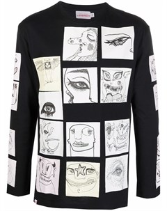 Толстовка с круглым вырезом и нашивками Charles jeffrey loverboy