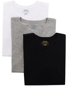 Комплект из трех футболок с вышитым логотипом Polo ralph lauren