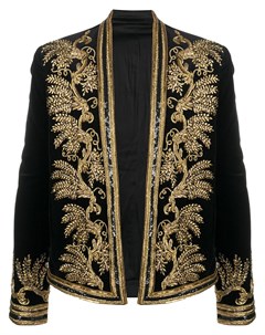 Бархатный пиджак Spencer с вышивкой Balmain