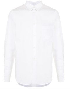 Поплиновая рубашка с многослойными манжетами Black comme des garçons