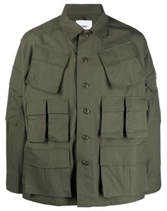 Куртка в стиле милитари с накладными карманами (w)taps