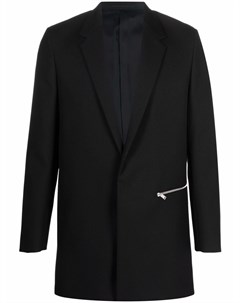 Однобортное пальто с графичным принтом Jil sander