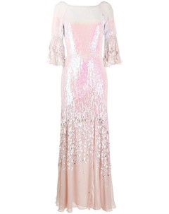 Длинное платье Celestial с пайетками Temperley london