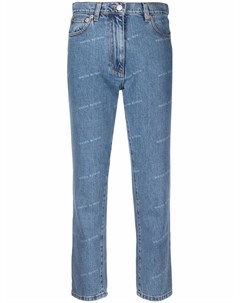 Укороченные джинсы с логотипом Magda butrym