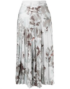 Плиссированная юбка с цветочным принтом Off-white