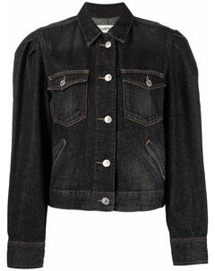 Укороченная джинсовая куртка с эффектом потертости Isabel marant etoile
