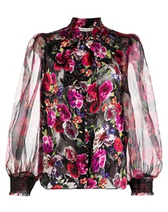 Блузка со сборками и цветочным принтом Alice+olivia