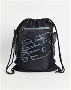 Черная сумка с логотипом на затягивающемся шнурке Training New balance