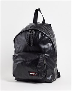 Черный блестящий рюкзак маленького размера с логотипом Eastpak