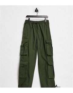 Свободные брюки цвета хаки в утилитарном стиле с заниженной талией Unisex Collusion