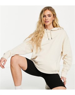 Светло бежевый oversized худи бойфренда из органического хлопка ASOS DESIGN Maternity Asos maternity