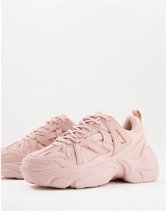 Розовые кроссовки на массивной подошве Deejay Asos design