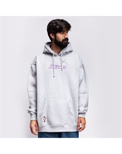 Толстовка с капюшоном Embroidered Bugged Out Broadway Hoodie Heather Grey 2021 Alltimers