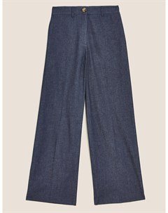 Джинсовые широкие брюки с завышенной талией Marks Spencer Marks & spencer