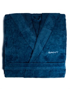 Махровый халат унисекс Vacay размер М голубой Gant home