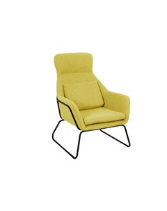 Кресло archie горчичный желтый 73x102x80 см Bradexhome