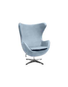 Кресло egg chair серый искусственная замша серый 85x110x76 см Bradexhome