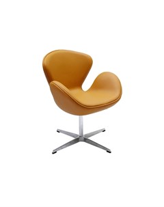 Кресло swan chair оранжевый оранжевый 70x95x61 см Bradexhome