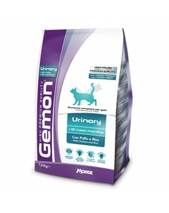 Cat Urinary сухой корм для взрослых кошек для профилактики мочекаменной болезни с курицей и рисом Gemon