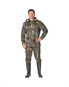 Защитный костюм Егерь мужской куртка брюки 48 50 176 см камуфляж Без бренда