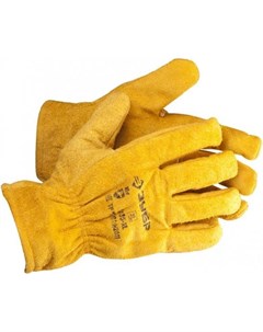 Перчатки МАСТЕР кожаные рабочие с подкладкой XL Зубр
