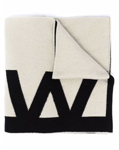 Шерстяной шарф с логотипом Off-white