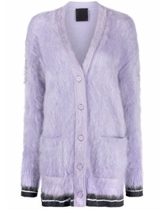 Кардиган пальто с отделкой в полоску Givenchy