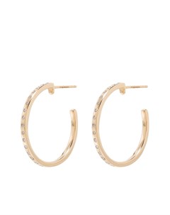 Серьги кольца Zoe Louise из желтого золота с бриллиантами Dana rebecca designs