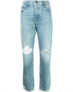 Прямые джинсы с эффектом потертости Frame