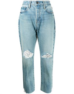 Зауженные джинсы с эффектом потертости Frame