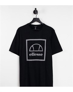 Черная футболка со светоотражающим логотипом Plus Ellesse