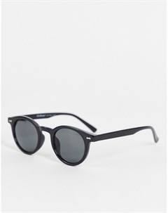 Круглые солнцезащитные очки в черной оправе в стиле унисекс Aj morgan