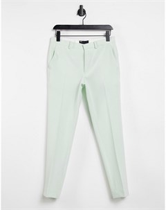 Мятно зеленые супероблегающие брюки в строгом стиле Asos design