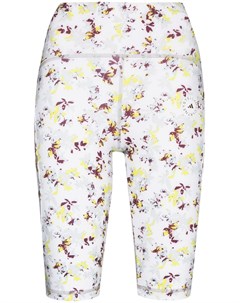 Облегающие шорты TruePurpose с цветочным принтом Adidas by stella mccartney
