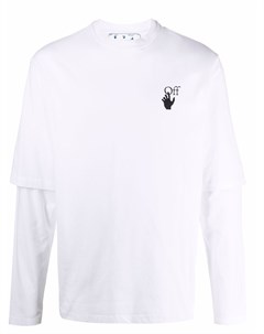 Многослойная футболка с логотипом Degrade Arrows Off-white
