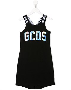 Платье без рукавов с логотипом Gcds kids