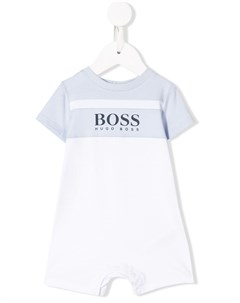 Полосатое боди с логотипом Boss kidswear