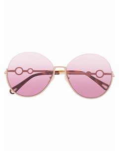 Солнцезащитные очки в круглой оправе с логотипом Chloé eyewear
