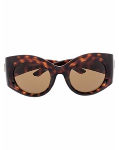 Солнцезащитные очки Bold Round черепаховой расцветки Balenciaga eyewear