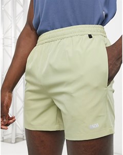 Шалфейно зеленые спортивные шорты средней длины из быстросохнущего материала Icon Asos 4505